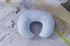 Side view of Donomilo nursing pillow cover fitted