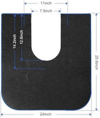 Side view of Fcqwmtsd bathroom training mat for toddlers