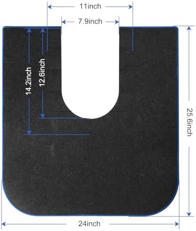 Side view of Fcqwmtsd bathroom training mat for toddlers