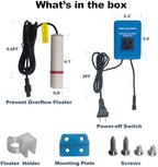 Gionatio blue and white automatic water level controller packaging layout