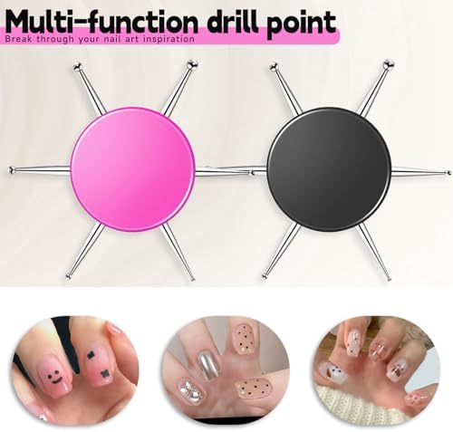 Close up of Abeillo 6 in 1 manicure design tool