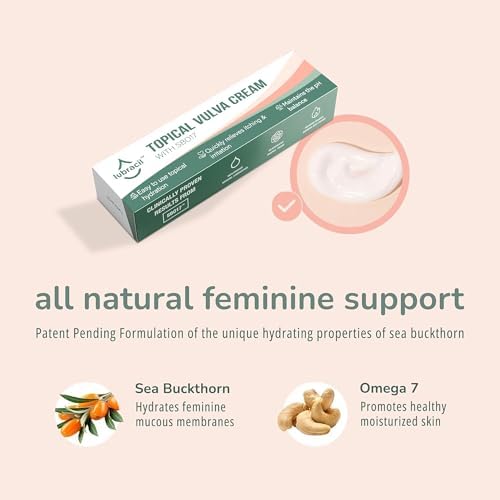 Estrogen-free feminine moisturizer with sea buckthorn oil and Omega-7.