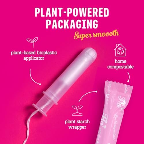 Comparison of FLO regular and super absorbency organic tampons