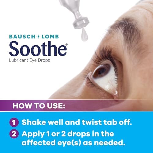 Side angle of Soothe dry eye relief product box highlighting the trusted brand heritage logo.