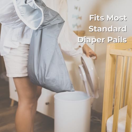 Side view of Nora's Nursery reusable cloth diaper pail liner