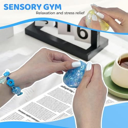 Loomi pocket sized sensory toy for anxiety relief being held in a hand to demonstrate its compact size