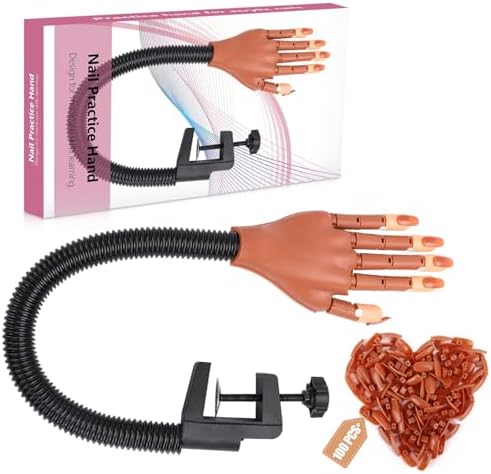 Deciniee practice hand for acrylic nails professional kit front view