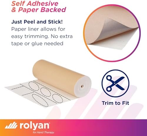 White non-latex moleskin roll for blister prevention and friction reduction.