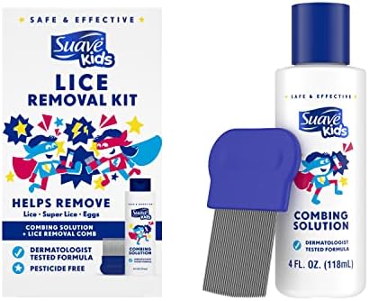 Back label of Suave Kids combing solution showing ingredients and directions.