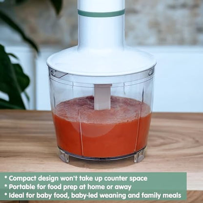 Sage Spoonfuls handheld mixer being cleaned demonstrating the dishwasher safe detachable parts