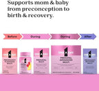 Close up of One A Day Prenatal multivitamin ingredient list
