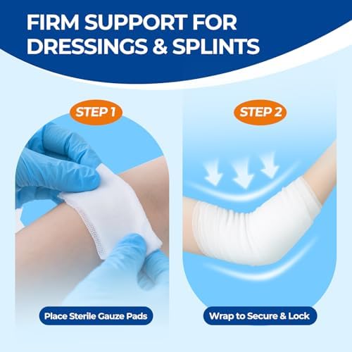 Latex free breathable polyester gauze bandages with bonus medical tape