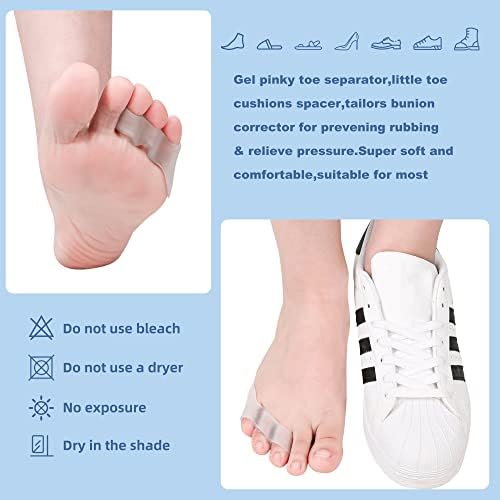 Close up view of the durable three hole gel toe separator protecting skin from friction
