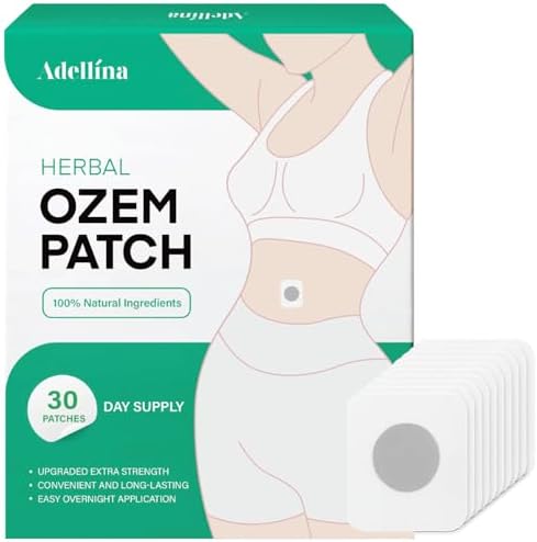 Adellina herbal body patches box with thirty individually sealed plant-based sheets.