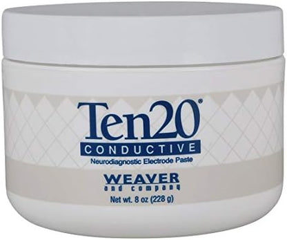 Three pack of Weaver Ten20 EEG neurodiagnostic electrode adhesive paste jars