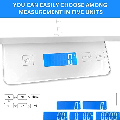 Mindpet-Med high precision gram scale with the removable tray separated from the main electronic base