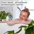 Flex foaming cup wash packaging highlighting plant based ingredients.