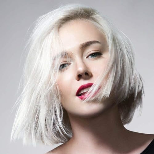 KISS Lift Up hair bleaching kit unboxed with the icy silver toner solution highlighted for anti brassiness performance