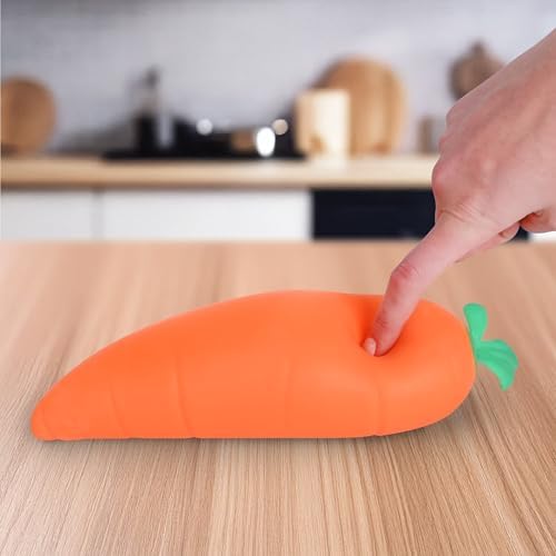 Sunny Days Entertainment jumbo carrot sensory tool on an office desk