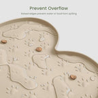 Anti-slip bottom detail of PWTAA silicone dog bowl mat