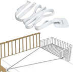 Six meter long white polyester crib fixing belt laid out to show premium texture