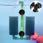 Classicseali aquarium pump and tubing suction cups arranged neatly to show the full twenty four pieces set.