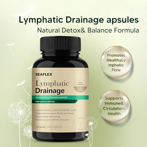 Tnaasmais Seaflex Lymphatic Drainage supplement bottle label details