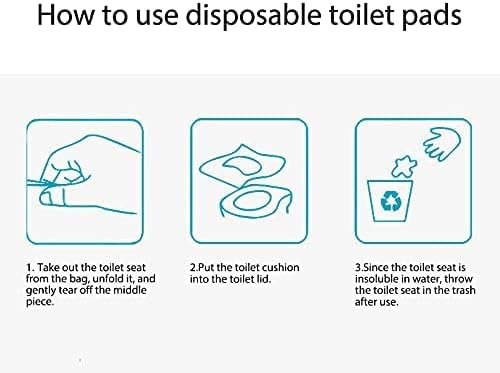 Compact individually wrapped sanitary toilet cover pack being placed into a travel purse pocket
