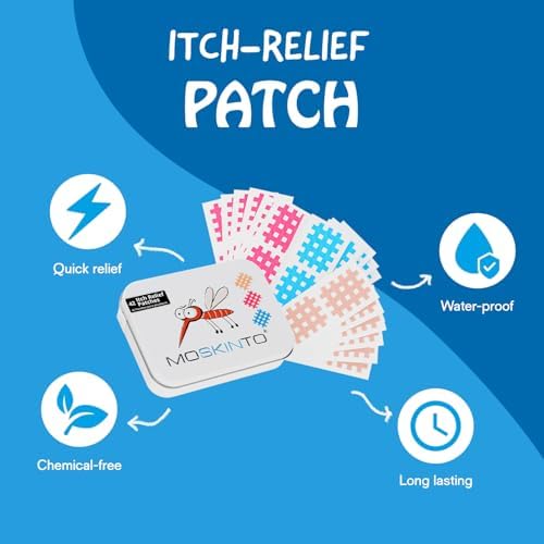 Moskinto grid shaped skin lifting anti itch patches for children
