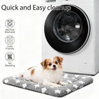 Fogkiss all-season pet bed cushion showing close up of the durable stitching