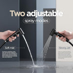 Aqua Earth matte black bidet sprayer angled product view