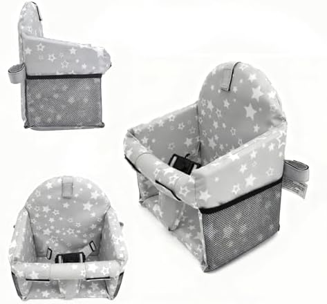Folded portable baby shopping cart and chair cover