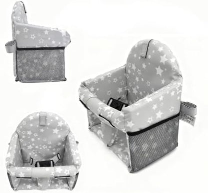 Folded portable baby shopping cart and chair cover