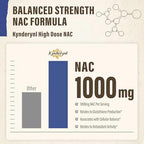 Close-up of Kynderynl NAC supplement bottle cap and packaging design