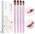 MelodySusie 4 Pieces Acrylic Nail Brush Set front view