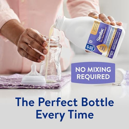Side view of Similac gentle easy-to-digest formula displaying nutritional values and iron content.