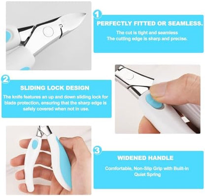 Rust resistant stainless steel small animal teeth nipper close up