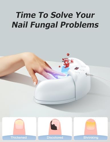Side view of Mzvoo portable nail light therapy tool