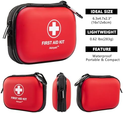 Atickyaid 120 piece emergency kit internal organized compartments