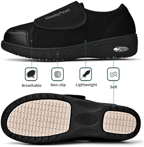 Bottom view of GudaFoot shoes featuring the widened anti-slip sole.