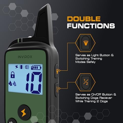 Invirox Spark K9 dog training system remote interface
