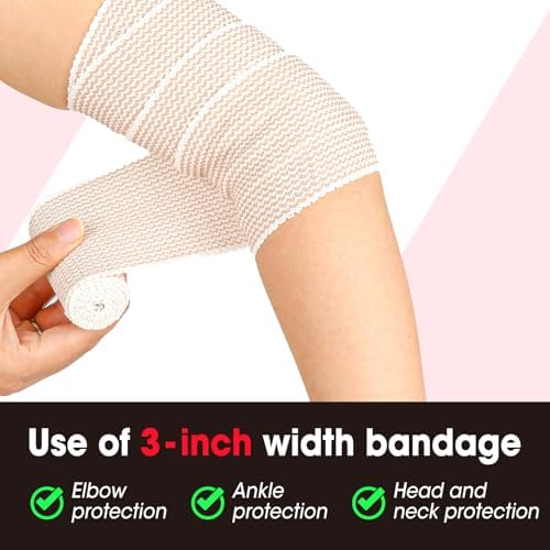 Individual packaging of the 6 pack elastic wraps for hygiene and portability.