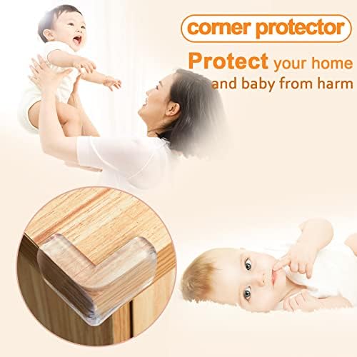 Homrealm corner guard installed on a wooden table edge