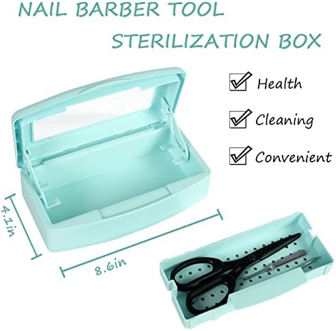 Gusnilo nail tool sterilizer box with automatic lift tray