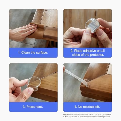 Side profile of soft PVC furniture corner safety protector