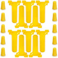 Extreme Dog Fence waterproof cable splice kit front view showing ten yellow capsules
