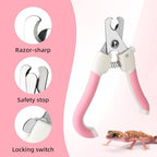 Rishav Pet Care safe round hole pet nail cutter package layout with eight pieces
