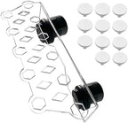 Aquarium Choice magnetic coral frag rack side profile highlighting the heavy duty waterproof sealed reef magnets.