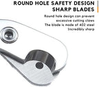 Ergonomic non-slip plastic handles of small animal nail scissors