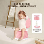 SunnySmile toddler travel potty folded for storage
